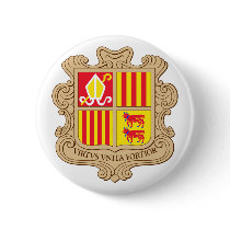 Andorra Official Coat Of Arms Heraldry Symbol Pinback Buttons
