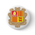 Andorra Official Coat Of Arms Heraldry Symbol buttons