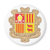 Andorra Official Coat Of Arms Heraldry Symbol Magnets