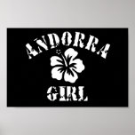 Andorra Pink Girl Posters