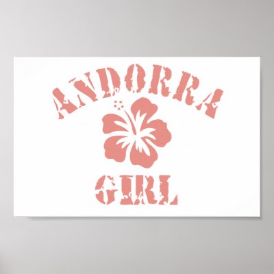 Andorra Pink Girl Posters by repofcountries