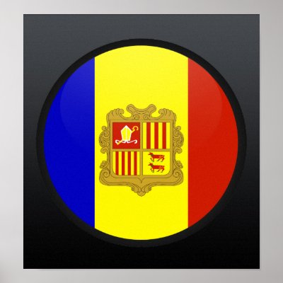 Andorra quality Flag Circle Poster by representmycountry