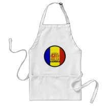 Andorra Roundel quality Flag Apron