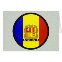 Andorra Roundel quality Flag Card