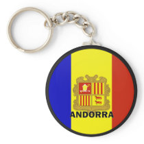 Andorra Roundel quality Flag Keychains