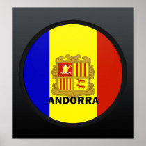 Andorra Roundel quality Flag Posters
