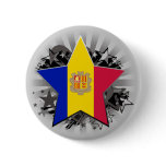 Andorra Star Pinback Buttons