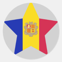 Andorra Star Stickers