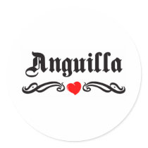 Andorra Tattoo Style Round Stickers