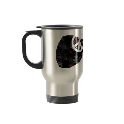 Andorra Trendy Peace Sign with Andorran map Coffee Mug by representmycountry