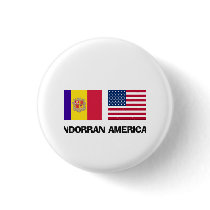 Andorran American Pinback Buttons