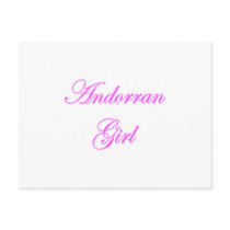 Andorran Girl Postcards