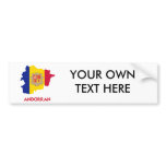 ANDORRAN MAP BUMPER STICKERS