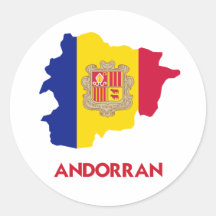 ANDORRAN MAP STICKER