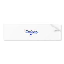 Andover Kansas Classic Design Bumper Sticker
