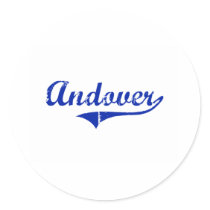 Andover Kansas Classic Design Round Stickers