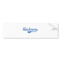Andover New Hampshire Classic Design Bumper Sticker