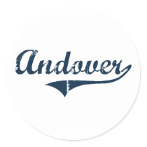 Andover New York Classic Design Round Stickers