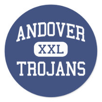 Andover - Trojans - High School - Andover Kansas Round Stickers