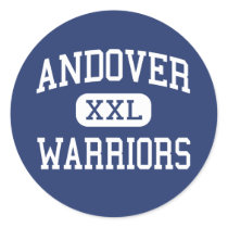 Andover - Warriors - High - Andover Massachusetts Round Stickers