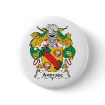 Andrade Family Crest Pinback Button