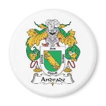 Andrade Family Crest Fridge Magnet