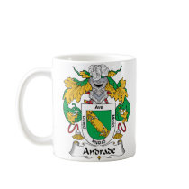Andrade Family Crest mugs by coatsofarms Andrade Family Crest mugs