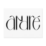 Andre black Postcard
