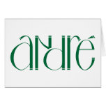 Andre dark green Card