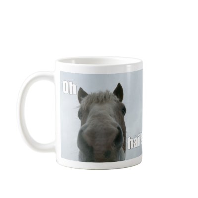 Andre says Hai! Coffee Mugs by SecondChanceRanch