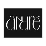 André white Postcard
