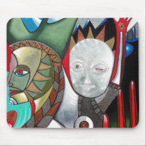 Andrea and the Moon mousepads
