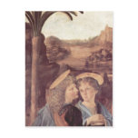 Andrea del Verrocchio Die Taufe Christi, Detail: E Post Card