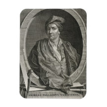 Andrea Palladio (1508-80) engraved by Bernard Pica Vinyl Magnet