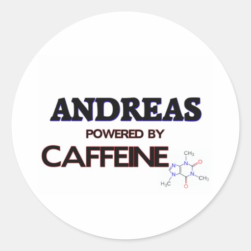 Andreas powered by caffeine sticker