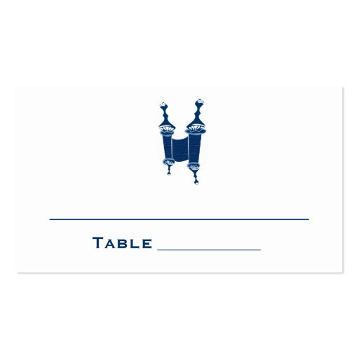 Andrew Bar Mitzvah Place Cards Seating Table Cards Business Cards (front side)