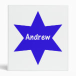 Andrew (blue star) vinyl binder
