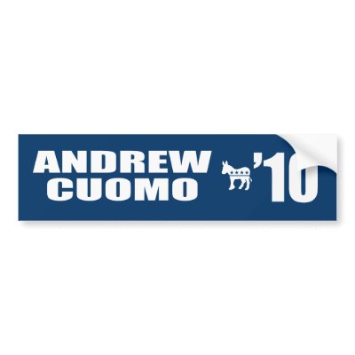 ANDREW CUOMO FOR GOVERNOR BUMPER STICKERS by Politicaltshirts