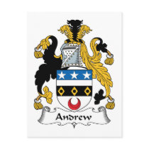 Andrew Family Crest Postcards