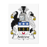 Andrew Family Crest Postcards