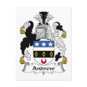 Andrew Family Crest postcards