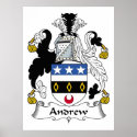 Andrew Family Crest posters