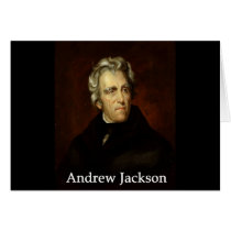 Andrew_Jackson by Sully public  with book antiqua Greeting Card