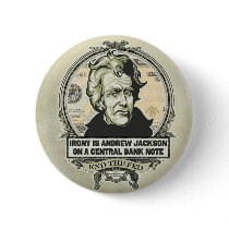 Andrew Jackson Central Bank Button