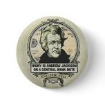 Andrew Jackson Central Bank Button