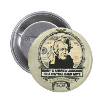 Andrew Jackson Central Bank Button buttons