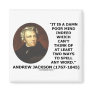Andrew Jackson Damn Poor Mind 2 Ways Spell A Word Magnets