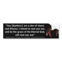 ANDREW JACKSON Den of Vipers & Thieves Quote Bumper Stickers