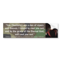 ANDREW JACKSON Den of Vipers & Thieves Quote Bumper Stickers