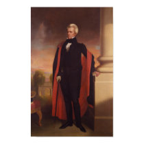 Andrew Jackson Standing Painting Poster